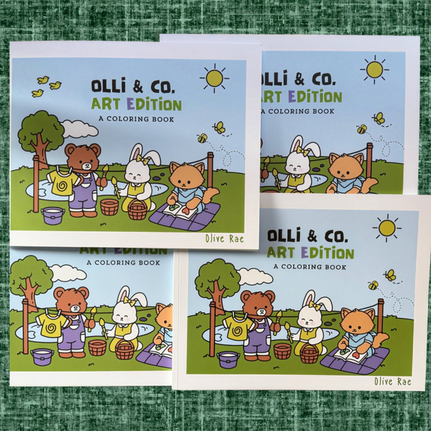 Adult Coloring Book | Olli & Co. Art Edition – 25 Cozy Animal Friends for Stress Relief & Mindfulness
