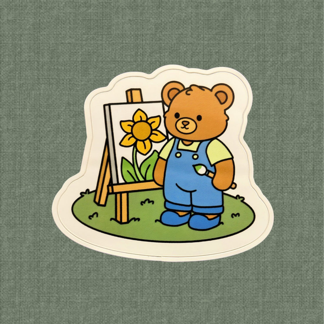 Theo's Art Class Sticker 2.5 X 2.5 Gloss Lamination