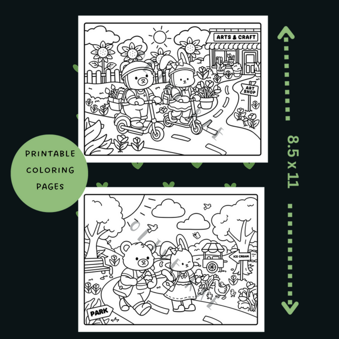 Olli & Co. Art Edition Printable Pages